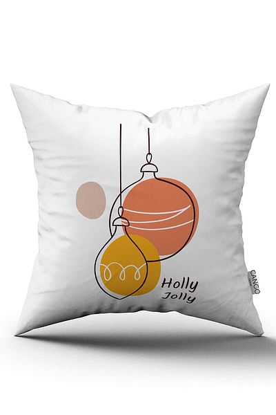 Cango Home Green Multicolored Christmas Themed Digital Printed Throw Pillow Cover Cgh874