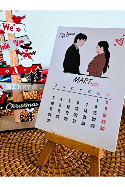 Bküp Tasarım K-drama Tasarımlı Şövale Masa Takvimi 2025 : Yeni Diziler