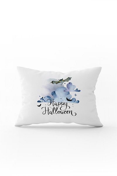 Cango Home Orange Halloween Pumpkin Patterned Digital Printed Throw Pillow Cover Cgh742-3550 Double Sided Printed