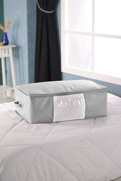 Vedsey Home Organizer Large Size Plinth Organizer Bag with Gray Window 70x50x25 Cm
