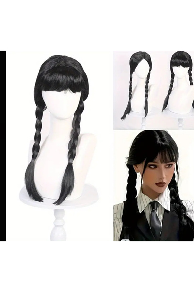 3b kids wednesday peruk (çocuk-yetişkin)