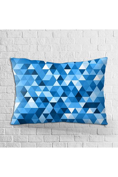 Cango Home Husă de pernă cu două fețe, 35x50, albastru, cu model geometric, imprimată digitală - Otyk331-3550