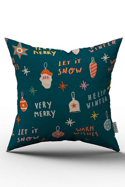 Cango Home Double Sided Green Christmas Themed Throw Pillow Pillow Case - Cgh213-ct