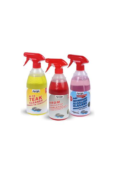 AKBA 3'lü Avantaj Marıne Set-Tik Temizleyici 750 Ml,fiber Temizleyici 750 Ml,...