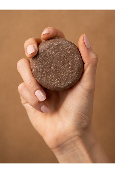 Krijen Kakao & Bıttım(Menengi̇ç) Solid Shampoo |   Dry and Dandruff Hair/Sles, No Dye, No Salt, Vegan-100Gr
