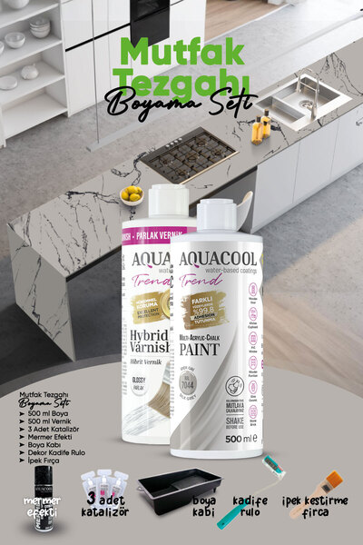 Aquacool Trend Mermer Boyama Seti - Fayans Boyama Seti