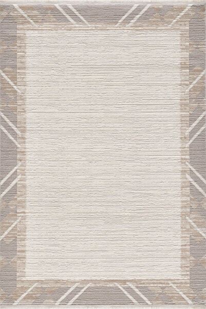 Empera Nera - Sandstone Takma Saçaklı Modern Salon Halısı