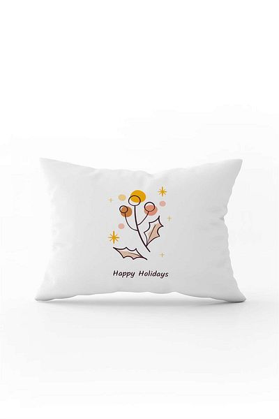 Cango Home Green Multi-Colored Christmas Themed Digital Printed Throw Pillow Cover Cgh872-3550 Double Sided Printed