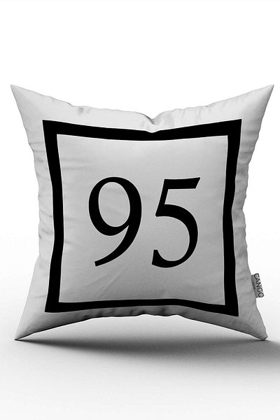 Cango Home Model 95 Husă de pernă imprimată digital alb-negru
