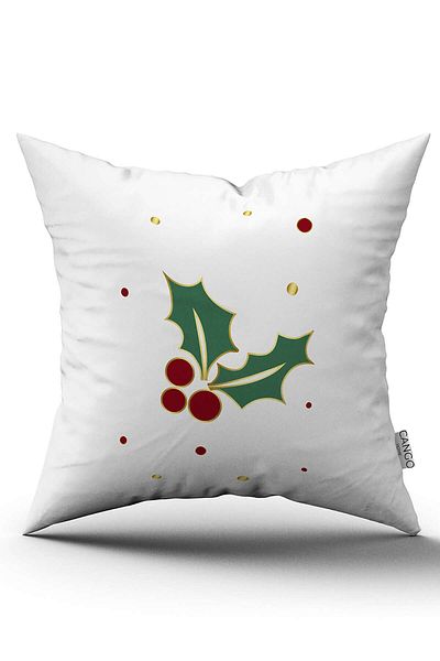 Cango Home Red Green Christmas Themed Digital Printed Throw Pillow Cover Cgh902