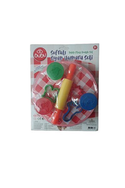 Sofralı Oyun Hamuru Seti Ve 3x15gr Hamur Oh0002 Pembe Masa
