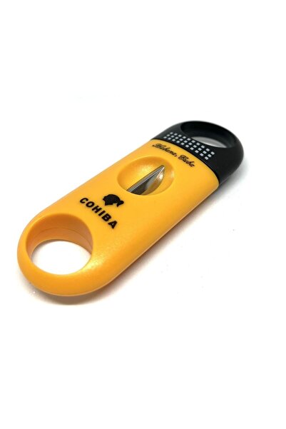 COHİBA V-cut Plastik Çelik Puro Makası Kesicisi Kesici