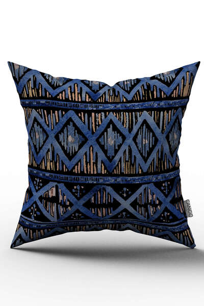 Cango Home Žuto Plavo Etnički dezen Jastuk Jastučnica - Cgh238