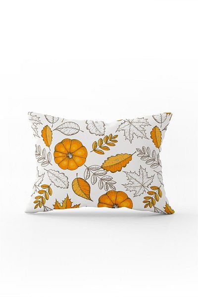 Cango Home Orange Halloween Pumpkin Patterned Digital Printed Throw Pillow Cover Cgh760-3550 Double Sided Printed