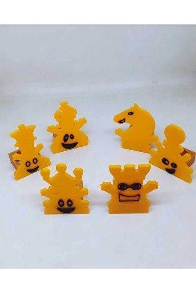 Tasarım Satranç Taşı Parmak Kukla Seti – 6 Adet