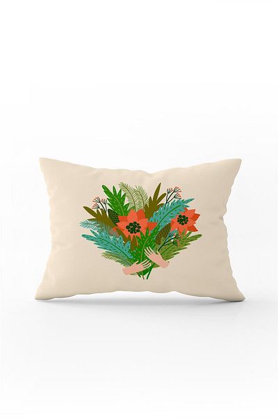 Cango Home Double Sided 35x50 Green Christmas Themed Throw Pillow Pillow Case - Cgh219-3550