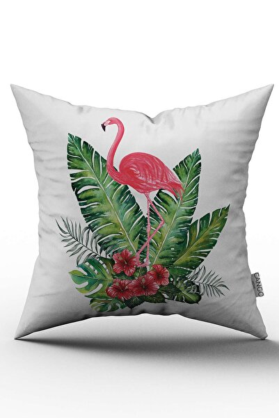 Cango Home Roze Zeleni Tropski Flamingo Sa deznom Digitalna štampa kom Navlak...