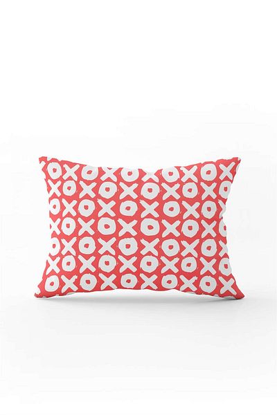 Cango Home Husă de pernă cu temă modernă de Ziua Îndrăgostiților, alb, roz, imprimată digitală, Cgh945-3550 Bas dublu lateral