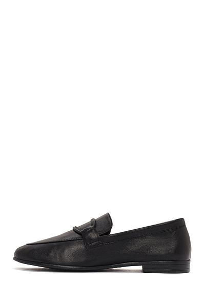 Derimod Loafer de damă din piele neagră - Casual 24sfd 351118
