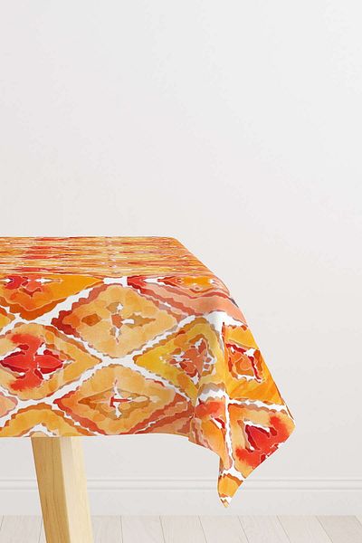 Cango Home Alb Portocaliu Abstract Decorativ Birou Cgh155-ms