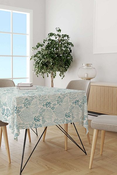 Cango Home Hanorac de birou cu imprimare digitală cu model albastru și alb marin Cgh584-ms