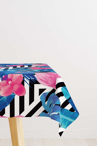 Cango Home Hanorac de birou cu imprimare digitală cu model cu flamingo tropical albastru roz Otyk469-ms