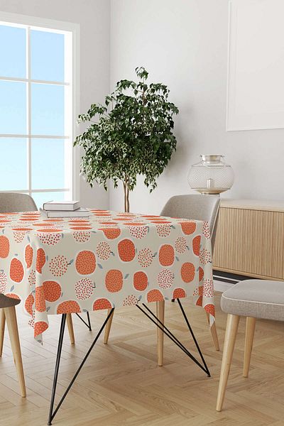 Cango Home Hanorac de birou cu imprimare digitală cu model de lămâie, alb, galben, Oytyk926-ms
