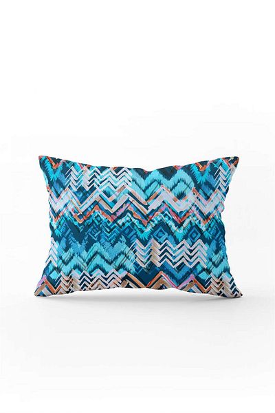 Cango Home Față de pernă dublă 35x50 cu dungi albastre și albe - Cgh094-3550