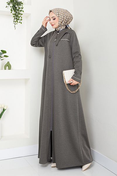 ModaMerve Μπροστινό παλτό με φερμουάρ Ferace 0003HMY948-M Vision