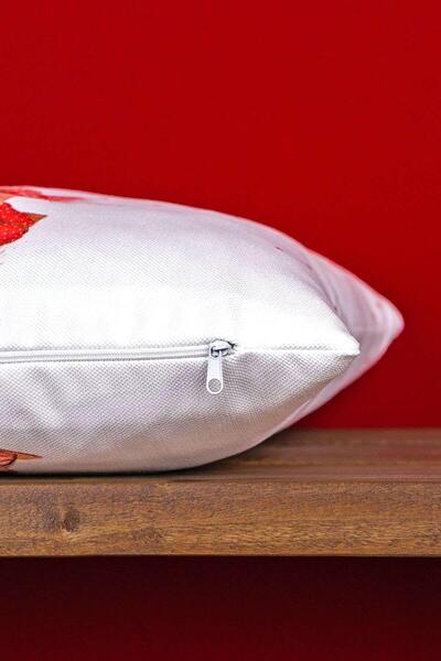 Cango Home Double Sided 35x50 Red Deer Christmas Themed Digital Printed Throw Pillow Cover -cgh1372-3550