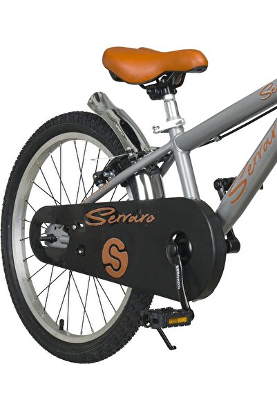 Serraro 20 Jant Çocuk Bisikleti 2025 Modelgıri Kahve Ve Sepetli Klasik Lüks