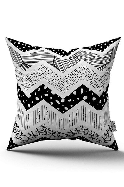 Cango Home Double Sided Black and White Striped Modern Throw Pillow Pillow Case - Cgh060-ct