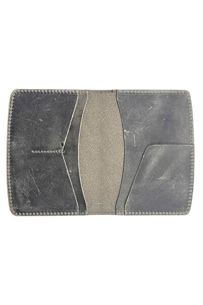 Modica Gray Genuine Leather Passport Case | License Case | Passport Protector | Simenit