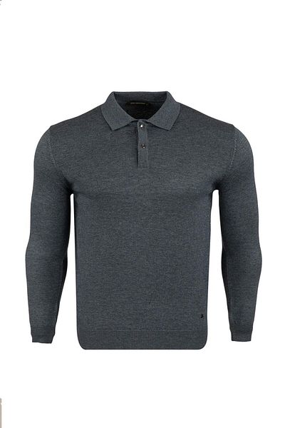 Tony Montana Πλεκτό Basic με γιακά Polo Plus Size-TB-3045