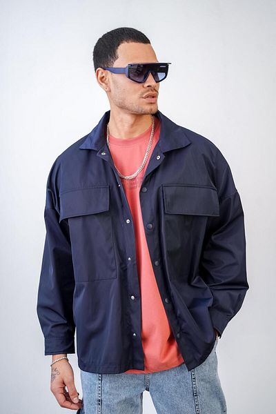 Butik Trend Biz Λεπτό αδιάβροχο αδιάβροχο παλτό Unisex με κουμπωτές τσέπες