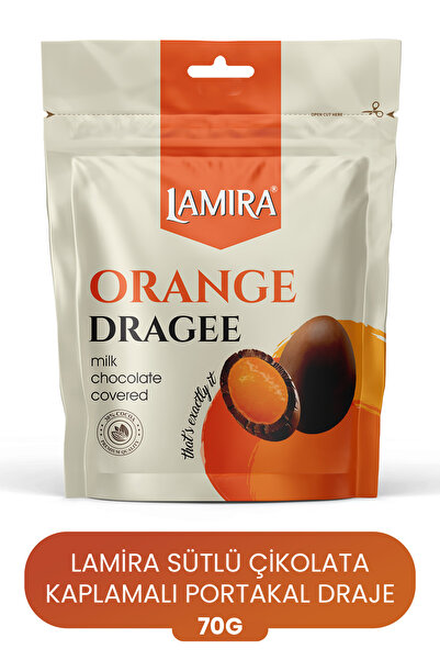 LAMİRA لاميرا دراجي برتقال مغطى بشوكولاتة الحليب 70 جرام