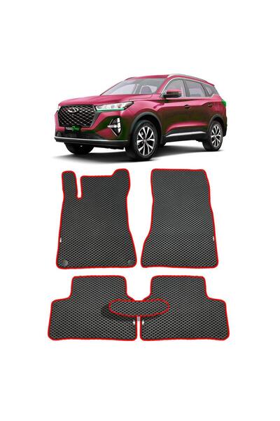 Bod Chery Tiggo 7 Pro/Max 3D Havuzlu Paspas Siyah 2023-Sonrası Fitil Rengi Kı...