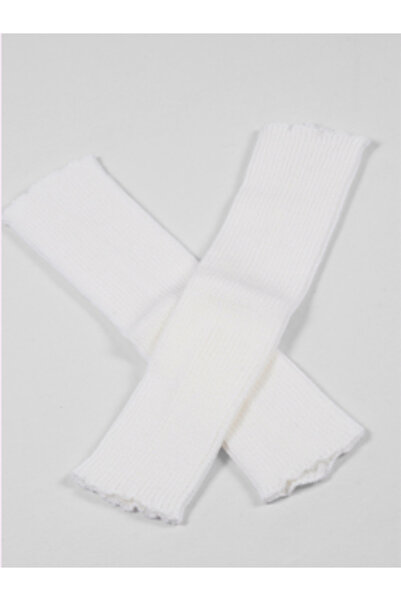 FNDBALE Beyaz Örme Esnek Kişlik Tozluk