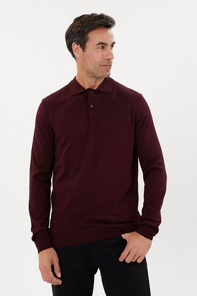 Tony Montana Πλεκτό Basic με γιακά Polo Plus Size-TB-3045