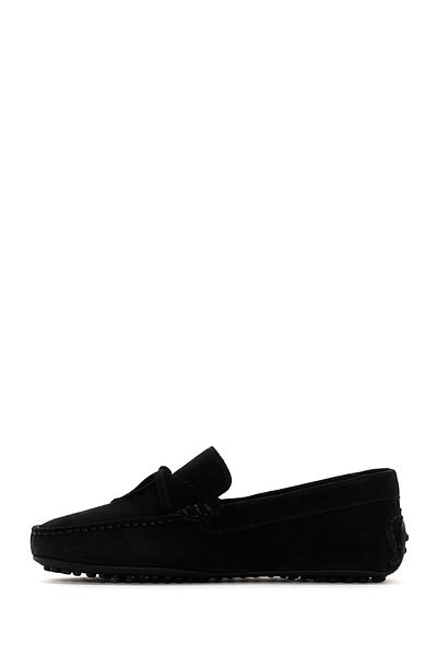 Derimod Men's Casual Loafer - Black Suede Leather, Model 24sfd 630010