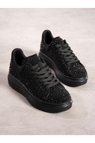 Alemdar Shoes Pantofi de damă CLARITA Black Stone Detail