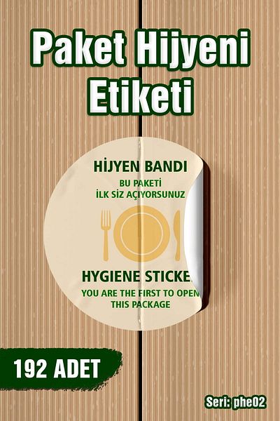 Copyrite Hygiene Label Food 4.5X4.5Cm Packaging Label