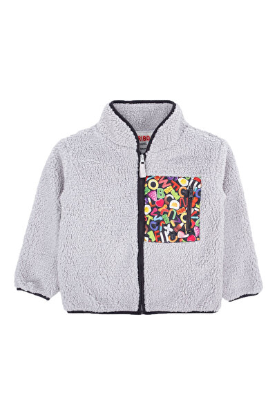 Haribo RBTXT416-GRİ Haribo Fullzip &Ccedil;ocuk Polar &Ccedil;ocuk Gri