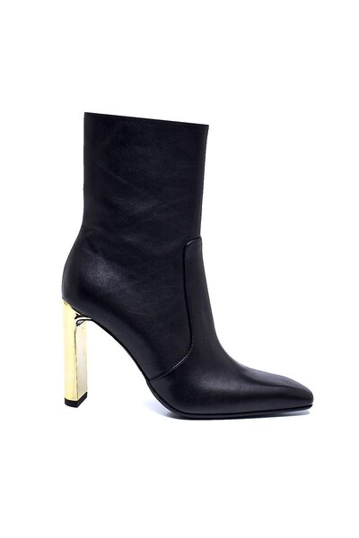 Sofia Baldi LESA Siyah Hakiki Deri Kadın TOPUKLU BOT