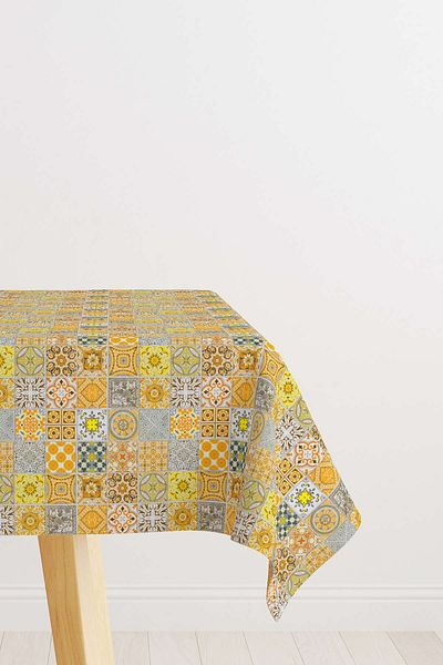 Cango Home Hanorac de birou cu imprimeu digital cu model decorativ cu tema Ramadan galben gri Cgh1329-ms