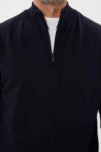 Tony Montana Πλεκτό με μισό φερμουάρ Plus Size-TB-3035