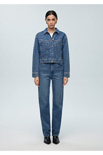 Mavi Casey Iconic Indigo Mavisi Suni Kürklü Jean Ceket 1110196-88592