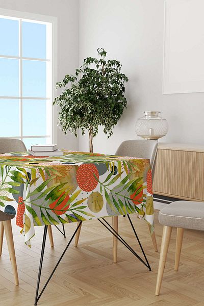 Cango Home Decorative Digital Printed Tablecloth Otyk1513-ms
