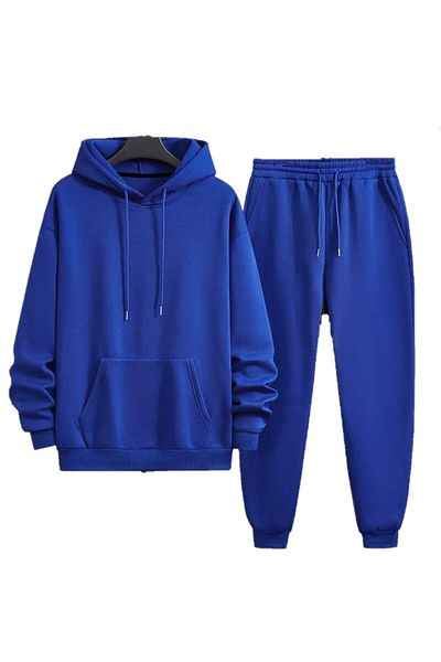 DAXİS Sportwear Company Unisex Large Size Hooded Tracksuit