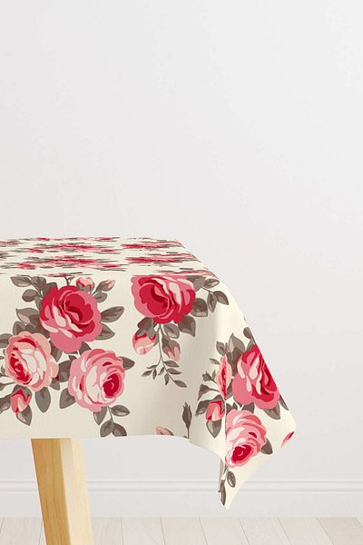 Cango Home Pink Beige Floral Desktop Cgh201-ms